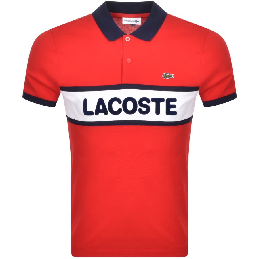 Alternative Image for ProductLacoste Sport Short Sleeved Polo T Shirt Red1